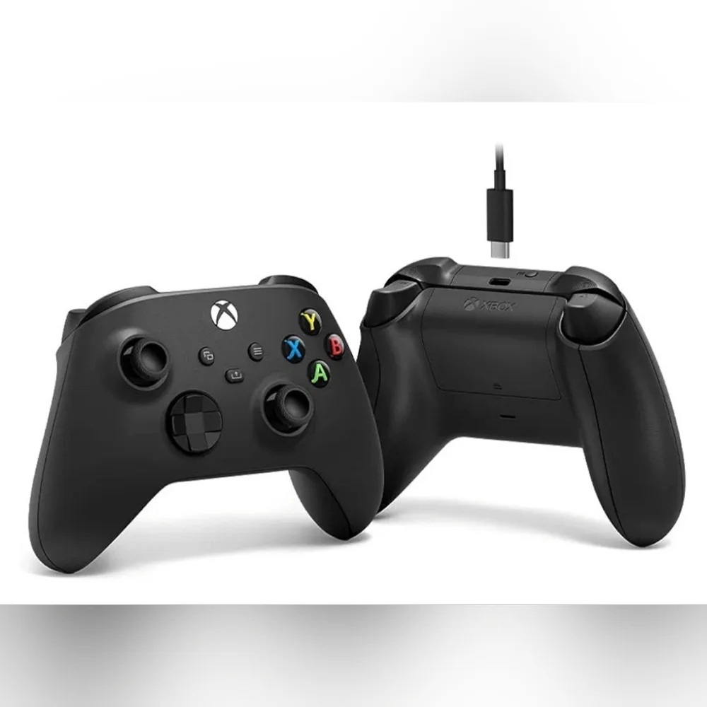 Official Microsoft XBOX Wireless Controller + USB-C Cable [ Black ] NEW
